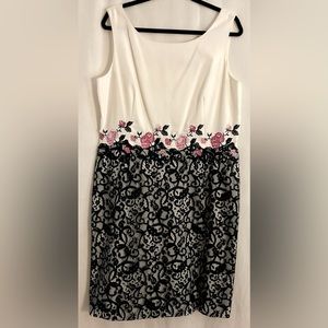 Antonio Melani lace dress with embroidery